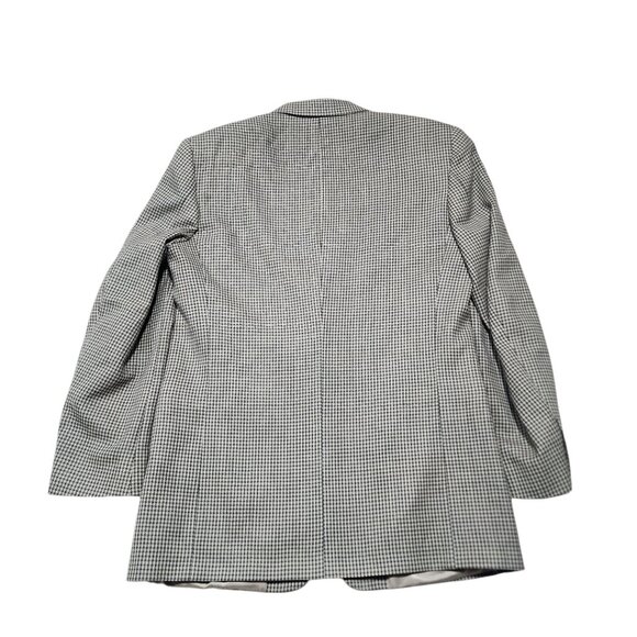 Monsieur Givenchy Mens Houndstooth Blazer Jacket Union Made Tan & Black Size L - Picture 12 of 14